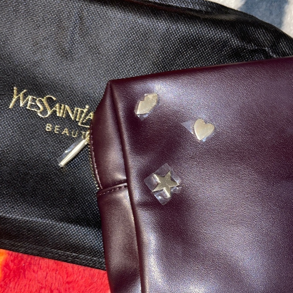 Yves Saint Laurent Black and Gold Beauty Pouch - Picture 8 of 8